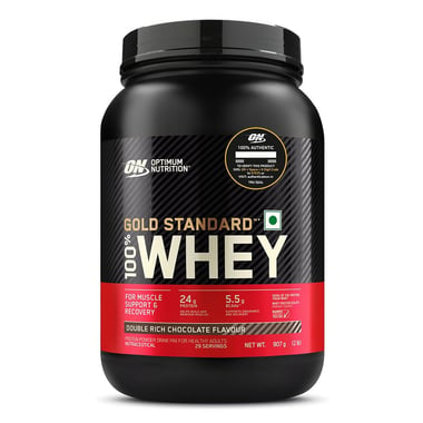 ON (Optimum Nutrition) Gold Standard 100% Whey Protein, 2 lb Double Rich Chocolate