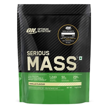 ON (Optimum Nutrition) Serious Mass,  2.2 lb  Vanilla 