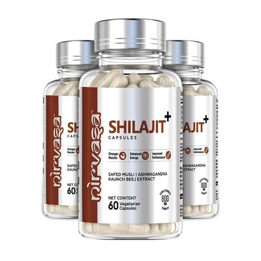 Nirvasa Shilajit+, 180 veggie capsule(s)
