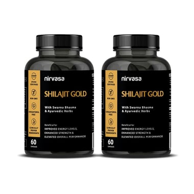 Nirvasa Shilajit Gold,  120 capsules 