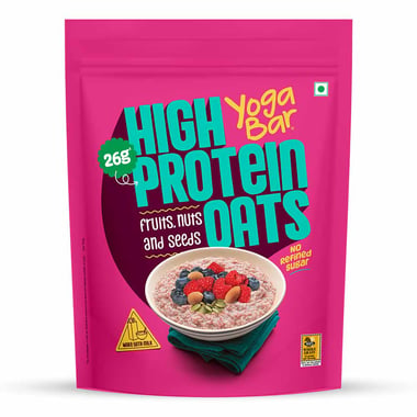 Yogabar 26g High Protein Oats,  1 kg  Fruits, Nuts and Seeds 