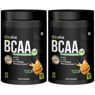 NutraFirst BCAA Proteins,  0.88 lb  40 Servings  Mix Fruit (Pack of 2) 