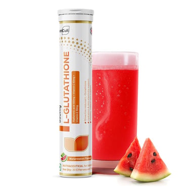 NutriCult L-Glutathione 550mg Effervescent, Watermelon 20 tablet(s)