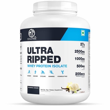 Muscle Trail Ultra Ripped Whey Protein Isolate, 4.4 lb Vanilla