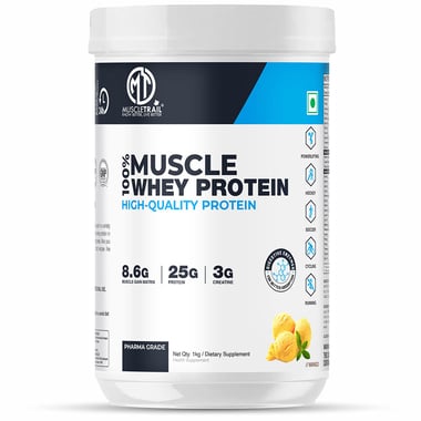Muscle Trail 100% Muscle Whey Protein,  2.2 lb  Mango 