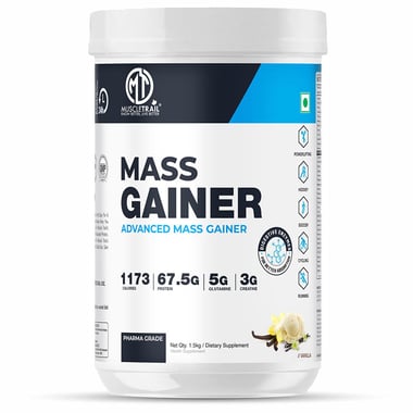 Muscle Trail Advanced Mass Gainer,  3.3 lb  Vanilla 