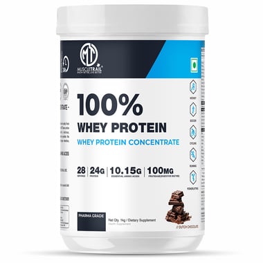 Muscle Trail 100% Whey Protein Concentrate, 2.2 lb Dutch Chocolate