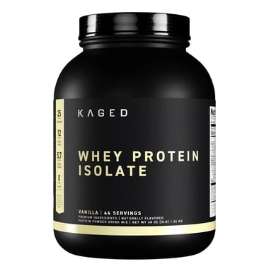 Kaged Muscle Whey Protein Isolate,  3 lb  Vanilla 