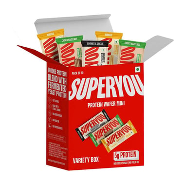 Superyou Protein Wafer Mini Bar, 10 bar(s) Assorted