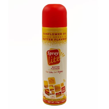 Spray lite Cooking Spray Sunflower Oil Butter, 175 g
