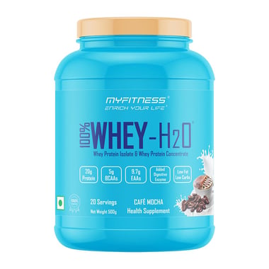 Myfitness By Paradise 100% WHEY-H2O Protein Isolate, 1.1 lb Cafe Mocha