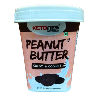 Ketones Peanut Butter,  500 g  Cream & Cookies 