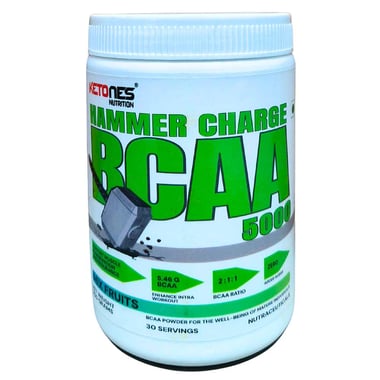 Ketones Hammer Charge BCAA 5000, 0.66 lb 30 Servings Mix Fruits