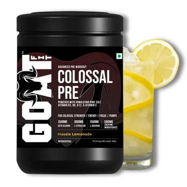 G.O.A.T Fit Colossal Pre Advanced Pre Workout,  0.79 lb  Masala Lemonade 