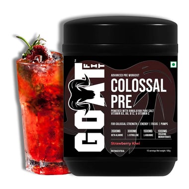 G.O.A.T Fit Colossal Pre Advanced Pre Workout,  0.39 lb  Strawberry Kiwi 