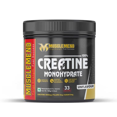 Musclemend 100% Creatine Monohydrate, Unflavoured 0.22 lb
