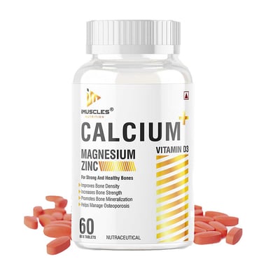 iMuscles Nutrition Calcium Magnesium & Zinc with Vitamin D3, 60 tablet(s) Unflavoured