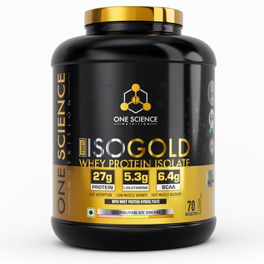 One Science 100% Iso Gold Whey Protein Isolate, 5 lb Neapolitan Ice Cream