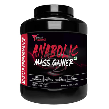 Muscle Performance Anabolic Mass Gainer, 5.5 lb Belgium Chocolate