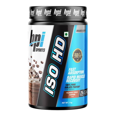 BPI Sports ISO HD,  2.2 lb  Classic Cold Coffee 
