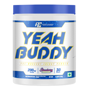 Ronnie Coleman Yeah Buddy Pre-Workout Powder, 0.59 lb Strawberry Lemonade