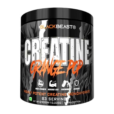 BLACK BEAST Creatine,  Orange Pop  0.64 lb 