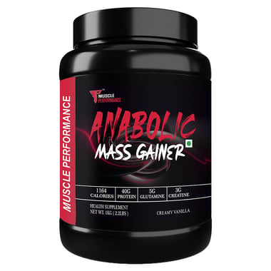 Muscle Performance Anabolic Mass Gainer,  2.2 lb  Creamy Vanilla 