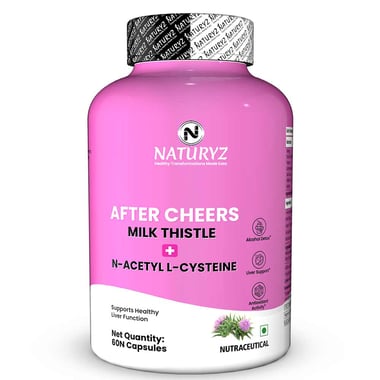 Naturyz After Cheers Milk Thistle + N-Acetyl Cysteine,  60 capsules 
