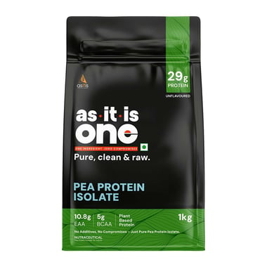 AS-IT-IS Nutrition One Pea Protein Isolate, 2.2 lb Unflavoured