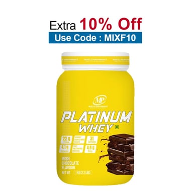 Muscle Performance Platinum Whey,  2.2 lb  Irish Chocolate (Jar) 