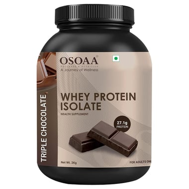 Osoaa Isolate Whey Protein, 4.4 lb Triple Chocolate