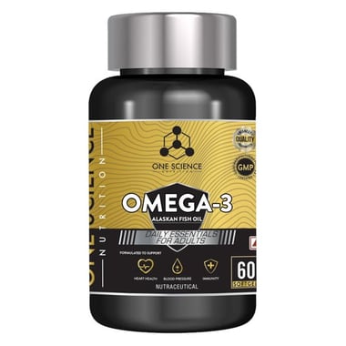 One Science Omega-3 Alaskan Fish Oil, 60 softgels