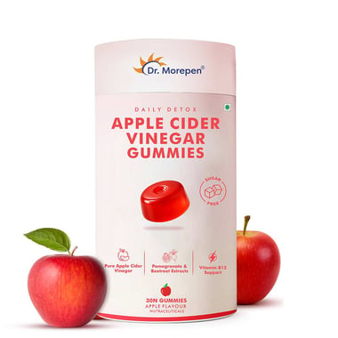 Dr. Morepen Apple Cider Vinegar,,  30 gummies  Natural 