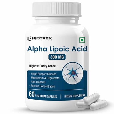 Biotrex Alpha Lipoic Acid (300 mg),  60 capsules 