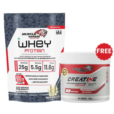 Muscle Garage Whey Protein, 2 lb Mawa Kulfi