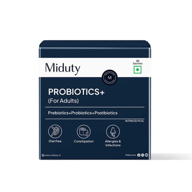 Miduty Probiotics+ (For Adults), 30 sachets/pack Unflavoured