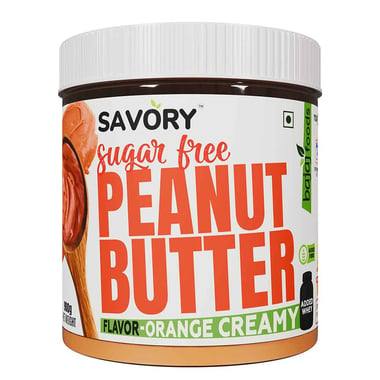 Savory Sugar Free Peanut Butter, 900 g Orange Creamy