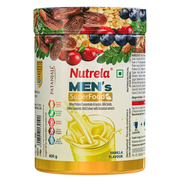 Nutrela Men's Superfood, Vanilla 400 g