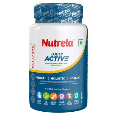Nutrela Daily Active Multivitamin,  30 capsules  Unflavoured 