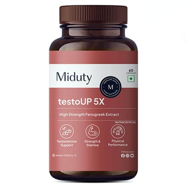 Miduty TestoUP 5X, 60 capsules