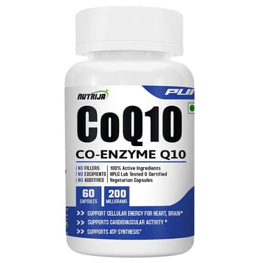 NutriJa CoQ10 (Coenzyme Q10) 200mg,  60 capsules 