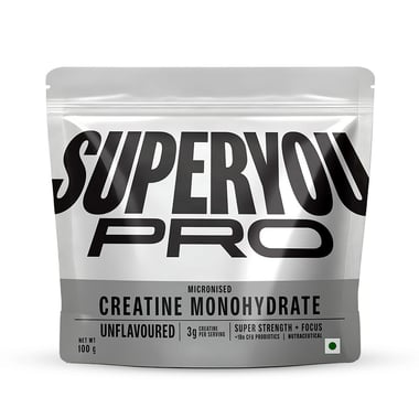 Superyou Pro Micronised Creatine Monohydrate,  Unflavoured  0.22 lb 
