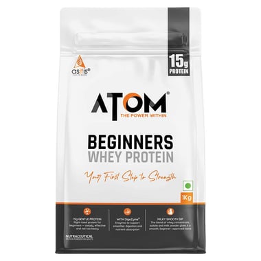 AS-IT-IS Nutrition ATOM Beginners Whey Protein,  2.2 lb  Double Rich Chocolate 