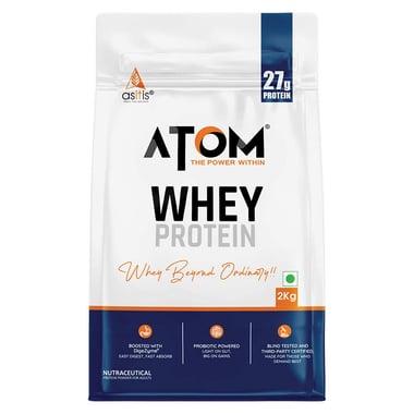 AS-IT-IS Nutrition ATOM Whey Protein with Enzymes, 4.4 lb Mocha Cappuccino