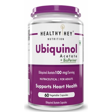 HealthyHey Nutrition Ubiquinol Acetate,  60 capsules 