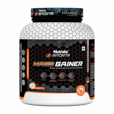 Nutrela Sports Patanjali Mass Gainer, 4.4 lb French Vanilla