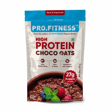 Pro.Fitness High Protein Rolled Oats, 375 g Dark Chocolate