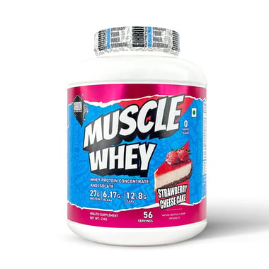 Gibbon Nutrition Muscle Whey,  4.4 lb  Strawberry Cheese Cake 