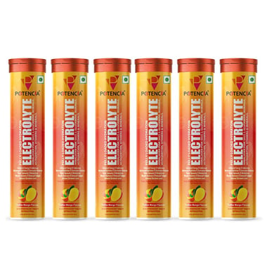 Potencia Electrolyte Effervescent, 15 tablet(s) Toffee Mango (Pack of 6)