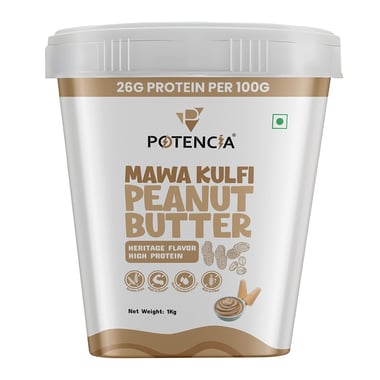 Potencia Mawa Kulfi Peanut Butter, 1 kg Heritage Flavour High Protein
